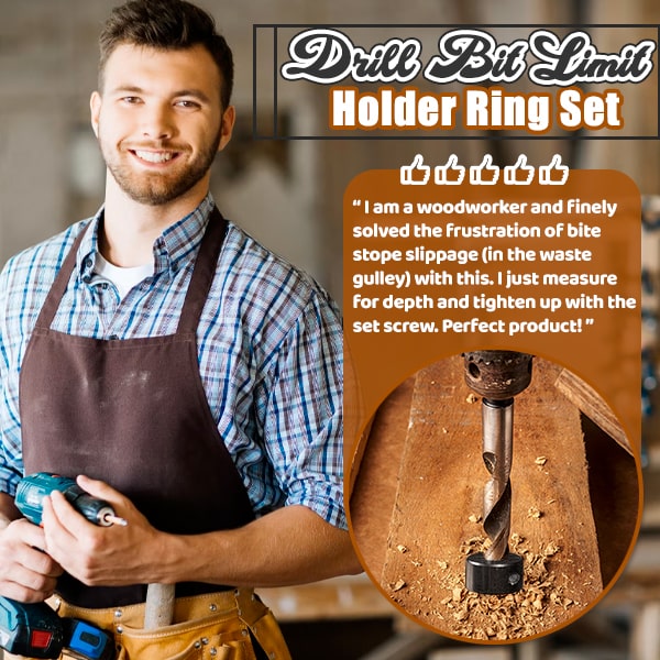Drill Bit Limit Holder Ring Set