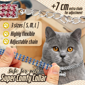 Elegant Rhinestone Pet Collar