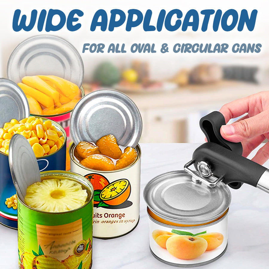 Safe Stainless Steel Cutting Can Opener