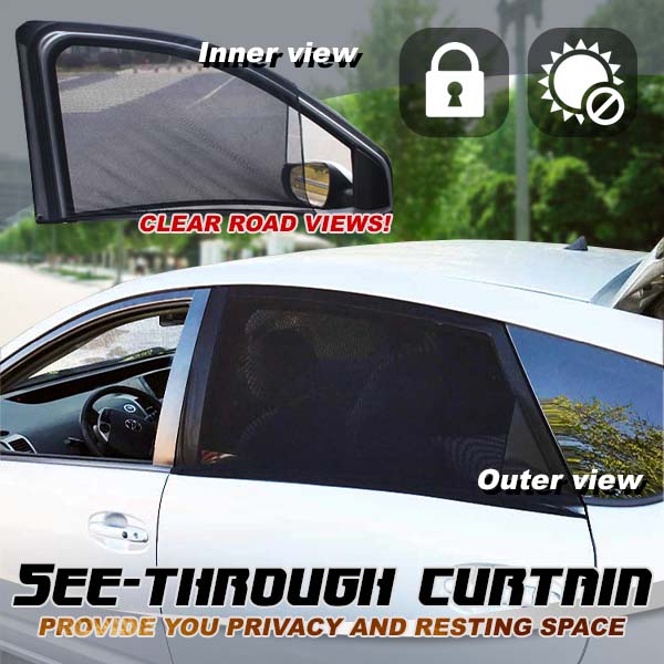 See-through Sunshade Side Window Car Curtain