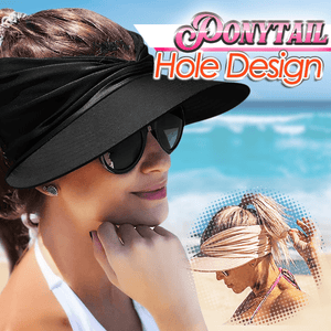 Summer Sun Visor Ponytail Hat