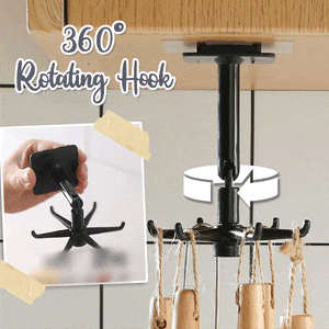 360° Rotating Kitchen Utensil Hook