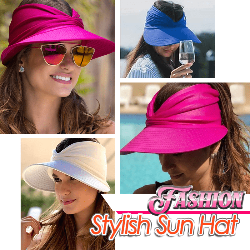 Summer Sun Visor Ponytail Hat