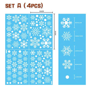 Decorative Christmas Windows Stickers Set